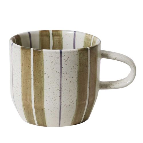 Robert Gordon Cat's Pyjamas Mug - Olive Stripe